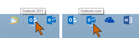Outlook icons